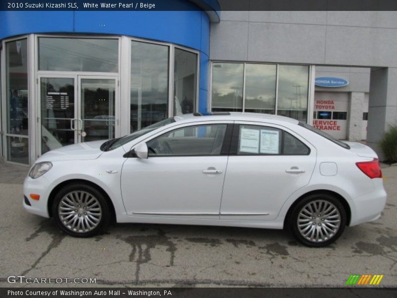 White Water Pearl / Beige 2010 Suzuki Kizashi SLS