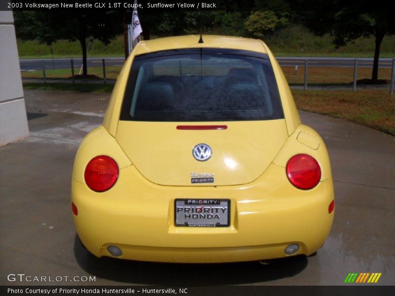 Sunflower Yellow / Black 2003 Volkswagen New Beetle GLX 1.8T Coupe