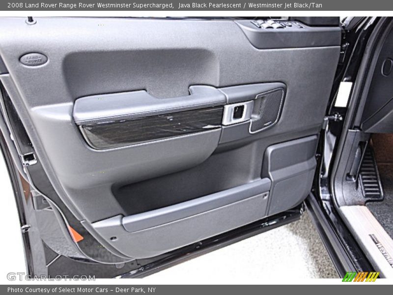 Java Black Pearlescent / Westminster Jet Black/Tan 2008 Land Rover Range Rover Westminster Supercharged