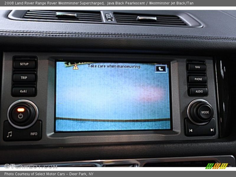 Java Black Pearlescent / Westminster Jet Black/Tan 2008 Land Rover Range Rover Westminster Supercharged
