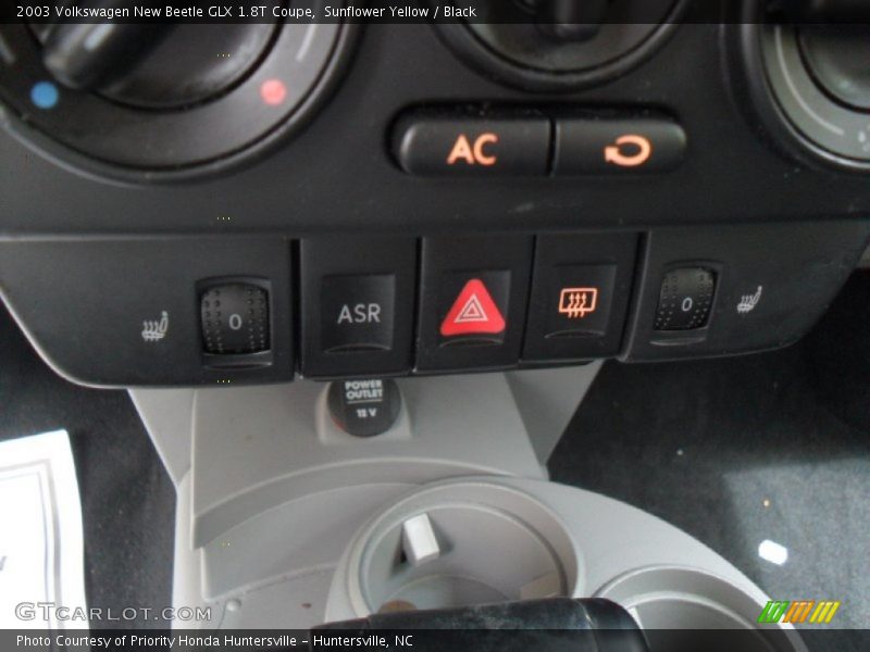 Controls of 2003 New Beetle GLX 1.8T Coupe