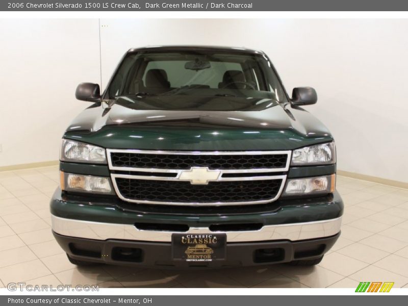 Dark Green Metallic / Dark Charcoal 2006 Chevrolet Silverado 1500 LS Crew Cab