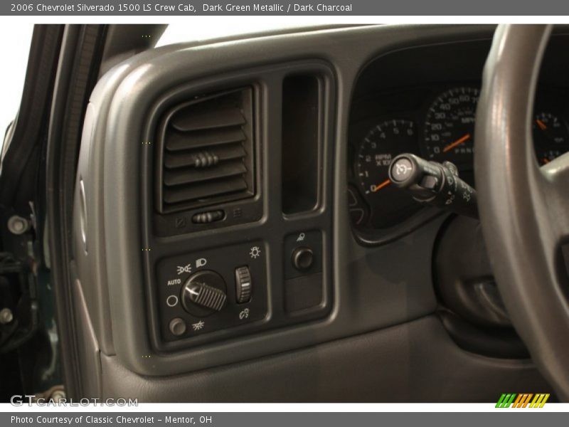 Dark Green Metallic / Dark Charcoal 2006 Chevrolet Silverado 1500 LS Crew Cab
