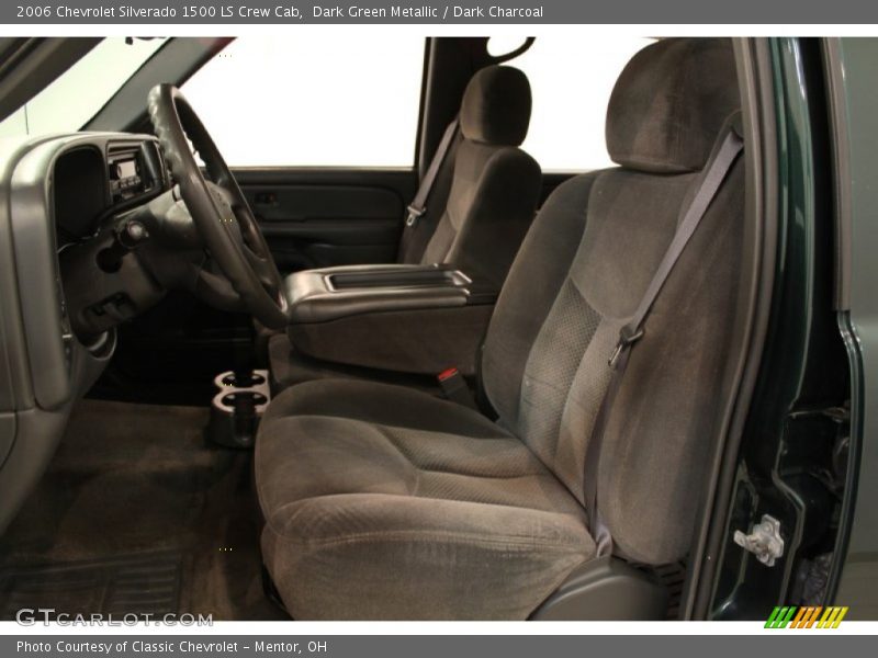 Dark Green Metallic / Dark Charcoal 2006 Chevrolet Silverado 1500 LS Crew Cab