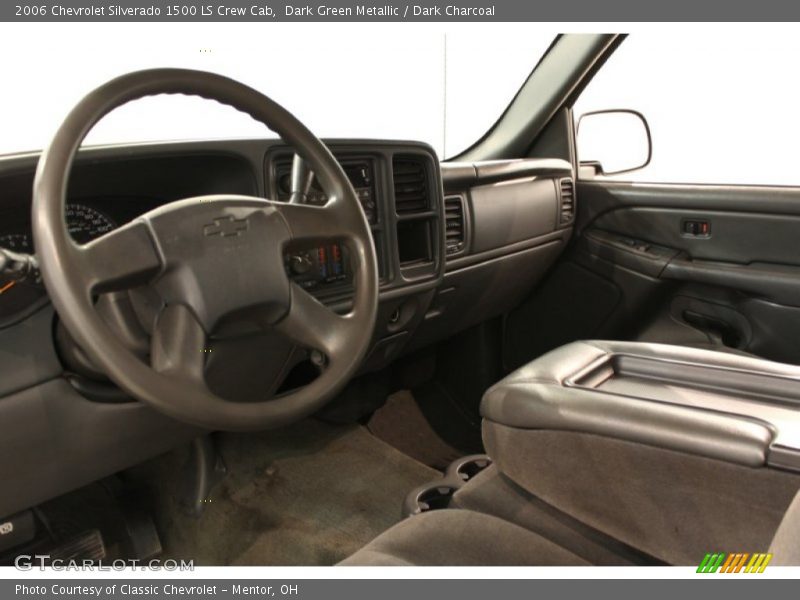 Dark Green Metallic / Dark Charcoal 2006 Chevrolet Silverado 1500 LS Crew Cab