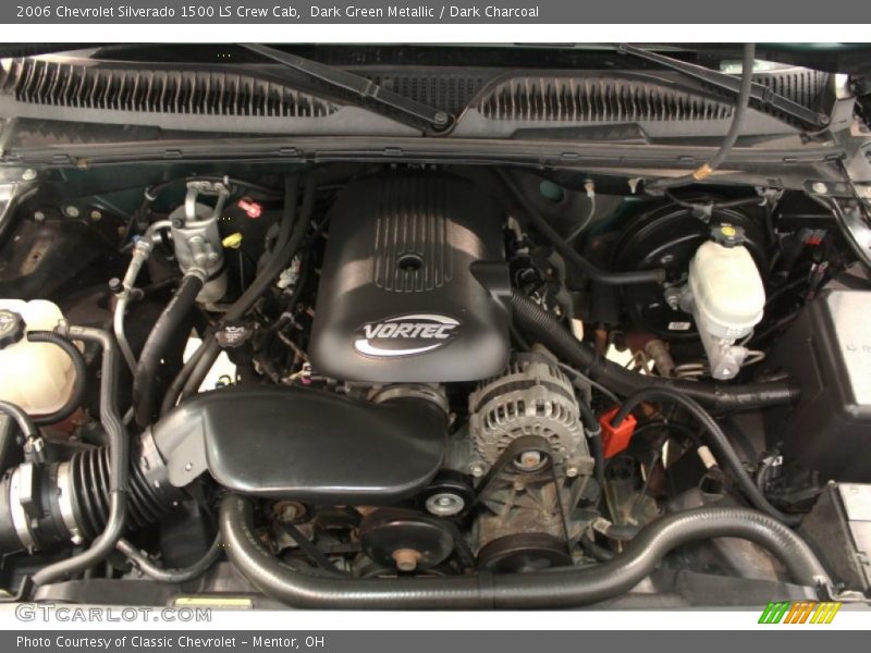 Dark Green Metallic / Dark Charcoal 2006 Chevrolet Silverado 1500 LS Crew Cab