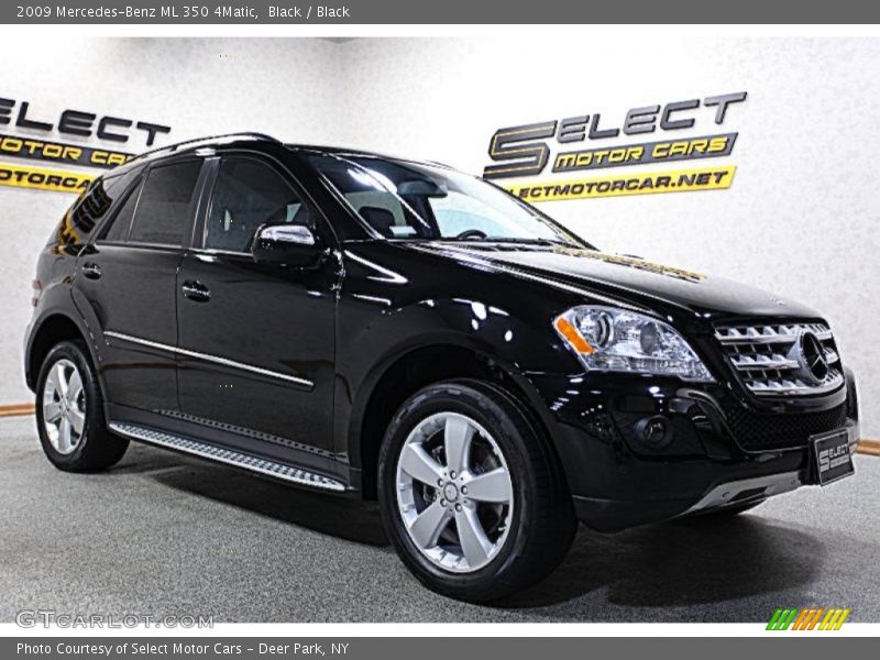 Black / Black 2009 Mercedes-Benz ML 350 4Matic