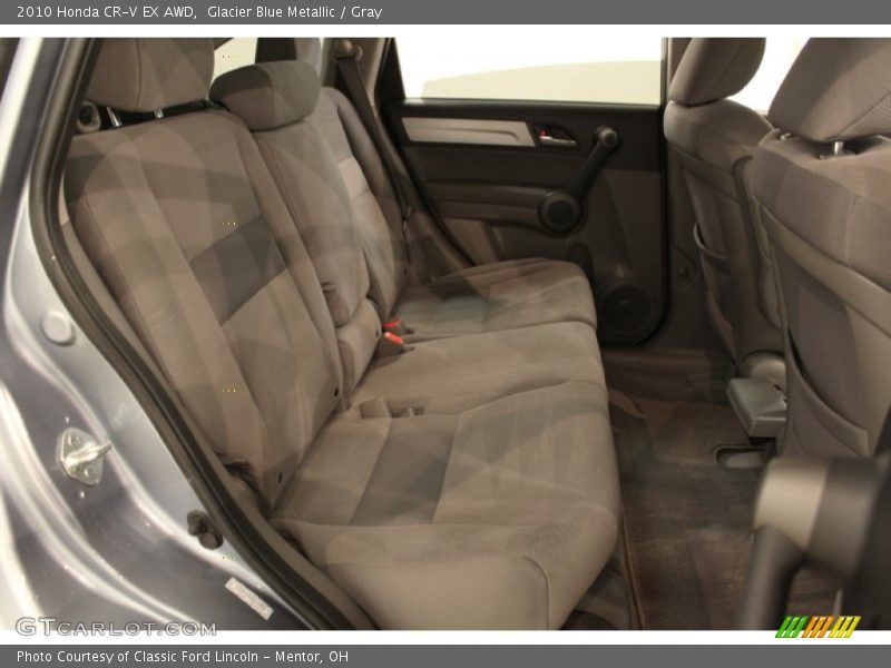 Glacier Blue Metallic / Gray 2010 Honda CR-V EX AWD