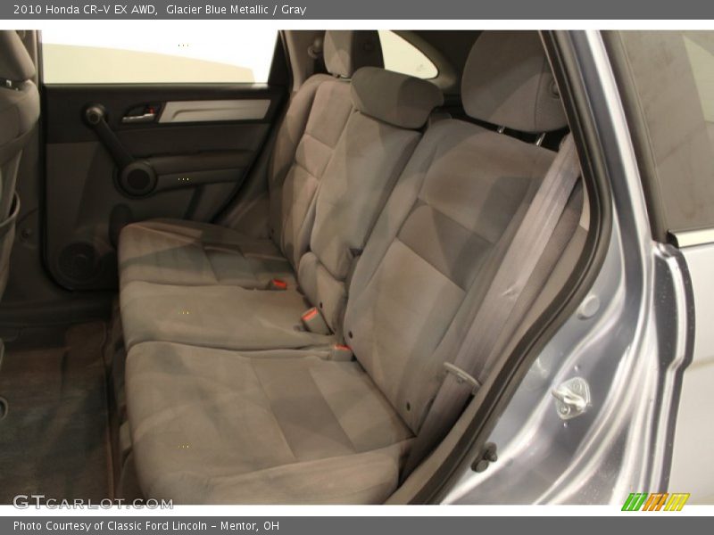 Glacier Blue Metallic / Gray 2010 Honda CR-V EX AWD