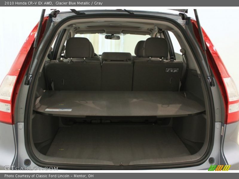 Glacier Blue Metallic / Gray 2010 Honda CR-V EX AWD