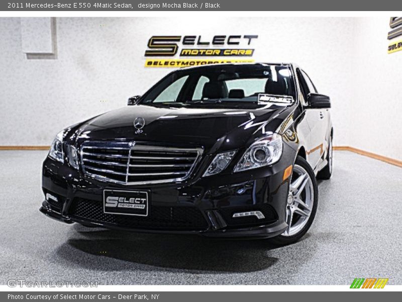 designo Mocha Black / Black 2011 Mercedes-Benz E 550 4Matic Sedan