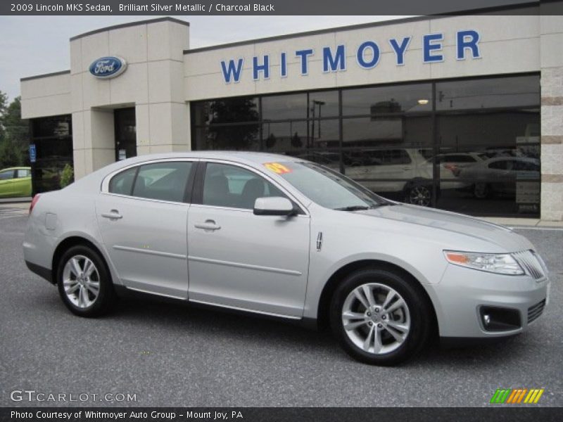 Brilliant Silver Metallic / Charcoal Black 2009 Lincoln MKS Sedan