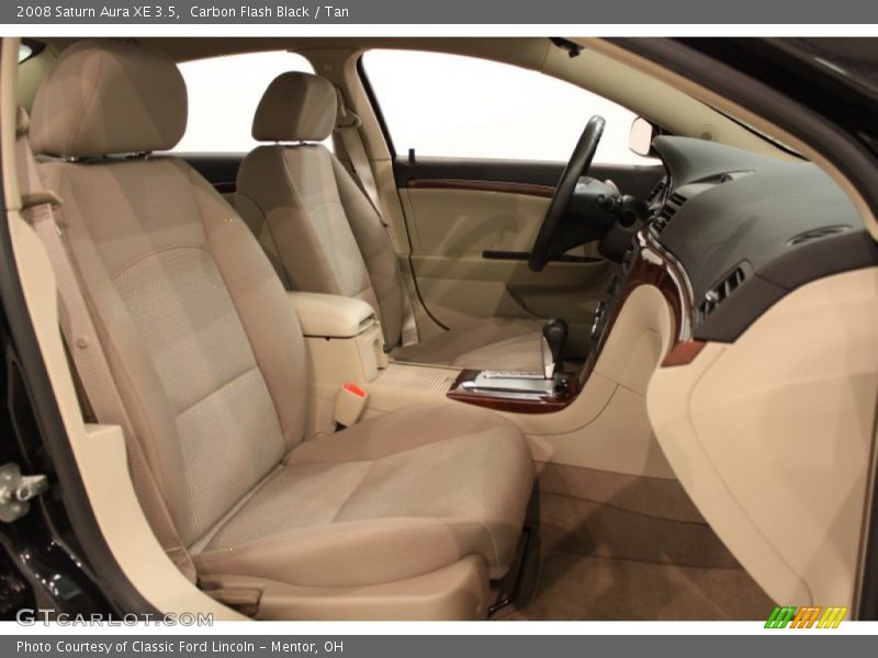 Carbon Flash Black / Tan 2008 Saturn Aura XE 3.5