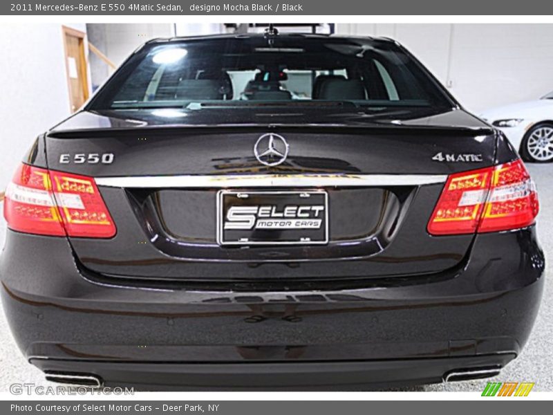 designo Mocha Black / Black 2011 Mercedes-Benz E 550 4Matic Sedan