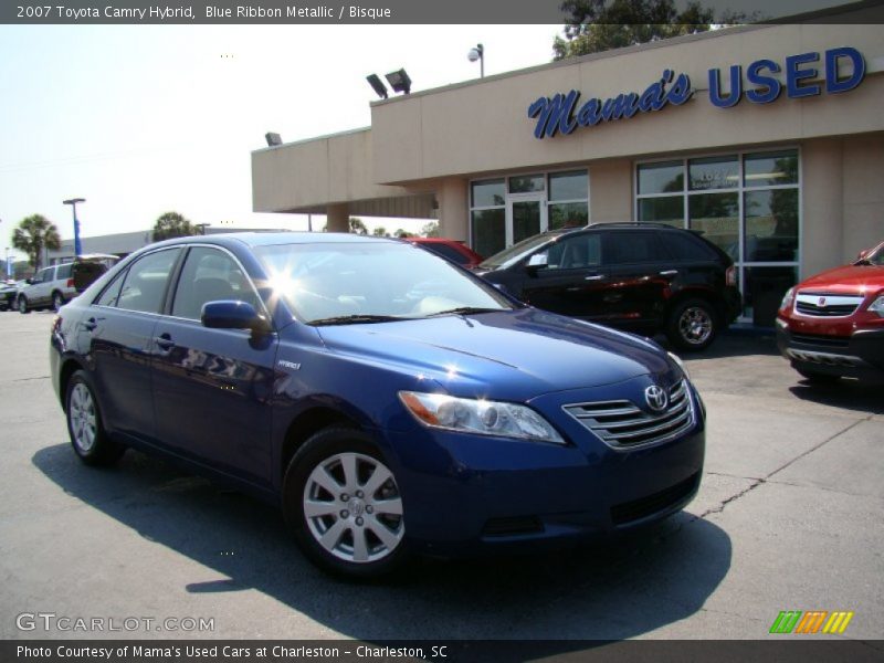 Blue Ribbon Metallic / Bisque 2007 Toyota Camry Hybrid