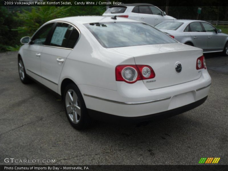 Candy White / Cornsilk Beige 2009 Volkswagen Passat Komfort Sedan