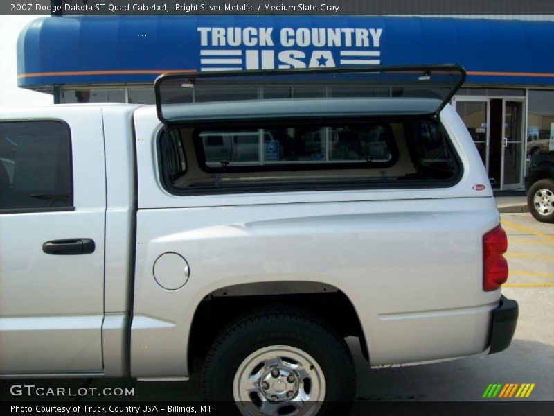Bright Silver Metallic / Medium Slate Gray 2007 Dodge Dakota ST Quad Cab 4x4
