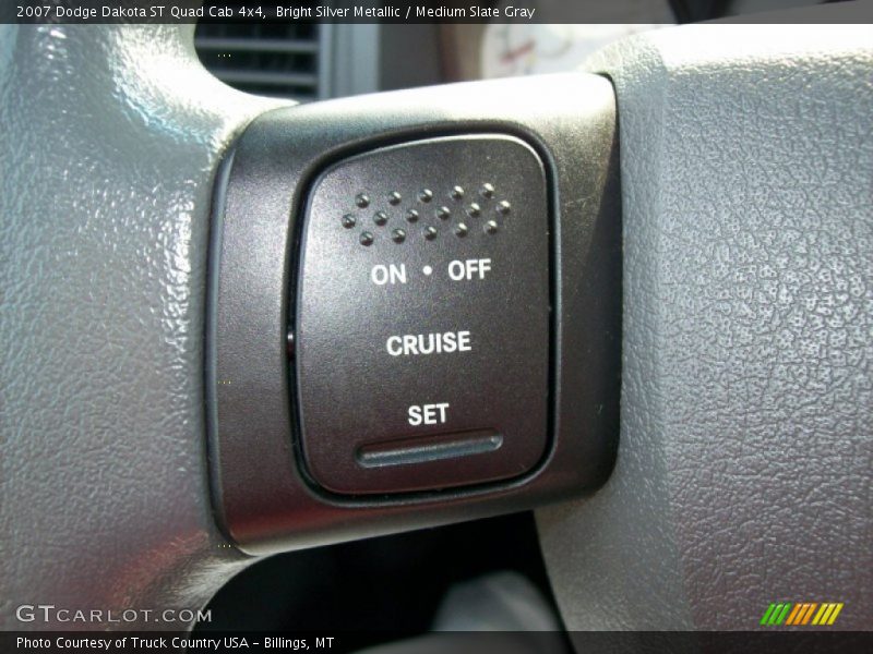 Bright Silver Metallic / Medium Slate Gray 2007 Dodge Dakota ST Quad Cab 4x4