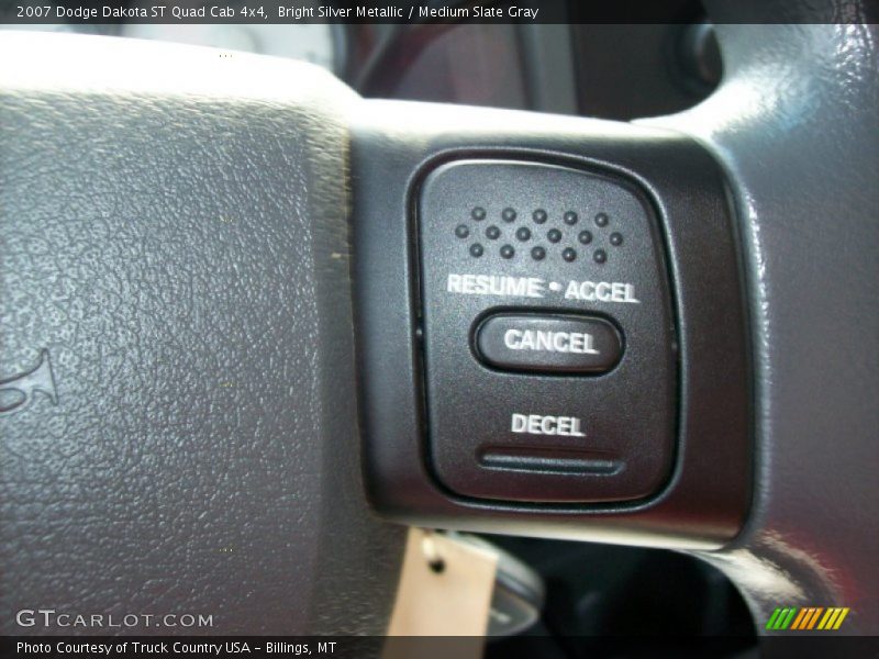 Bright Silver Metallic / Medium Slate Gray 2007 Dodge Dakota ST Quad Cab 4x4
