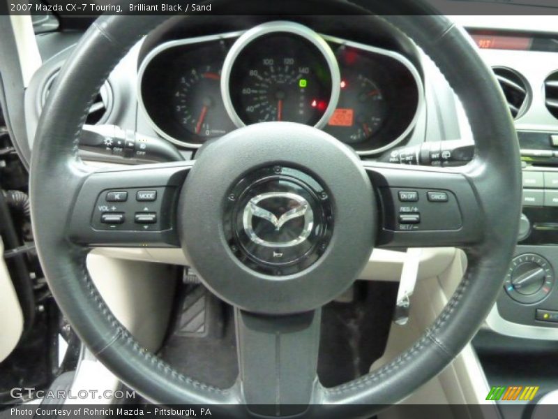 Brilliant Black / Sand 2007 Mazda CX-7 Touring
