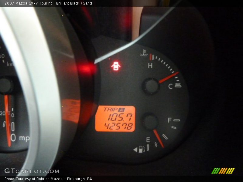 Brilliant Black / Sand 2007 Mazda CX-7 Touring