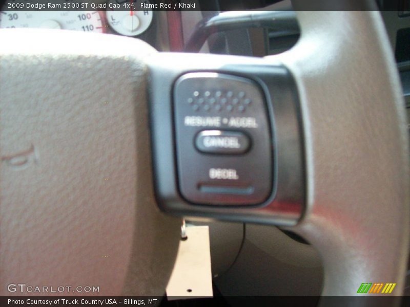 Flame Red / Khaki 2009 Dodge Ram 2500 ST Quad Cab 4x4