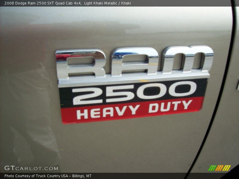Light Khaki Metallic / Khaki 2008 Dodge Ram 2500 SXT Quad Cab 4x4