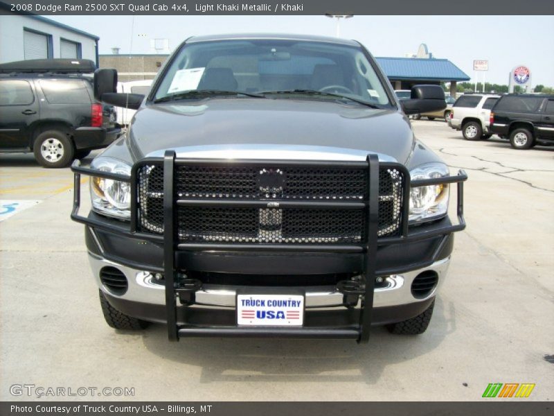 Light Khaki Metallic / Khaki 2008 Dodge Ram 2500 SXT Quad Cab 4x4