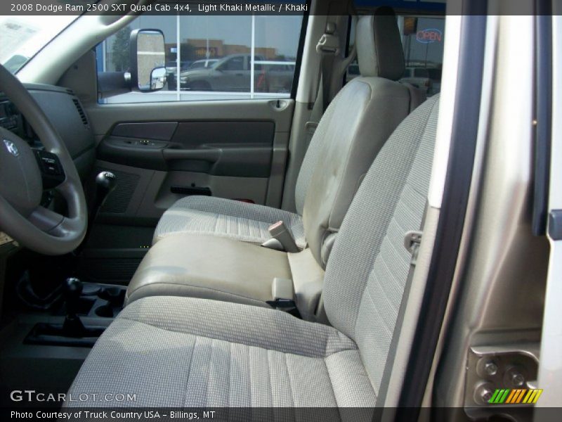 Light Khaki Metallic / Khaki 2008 Dodge Ram 2500 SXT Quad Cab 4x4