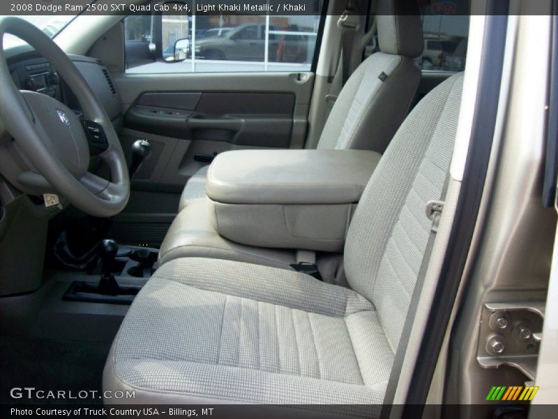 Light Khaki Metallic / Khaki 2008 Dodge Ram 2500 SXT Quad Cab 4x4