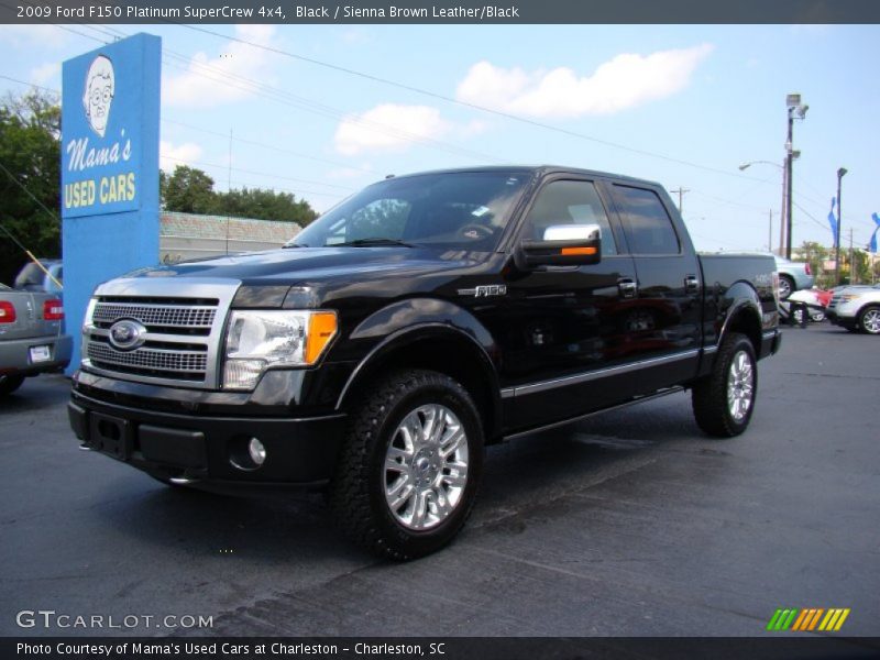 Black / Sienna Brown Leather/Black 2009 Ford F150 Platinum SuperCrew 4x4