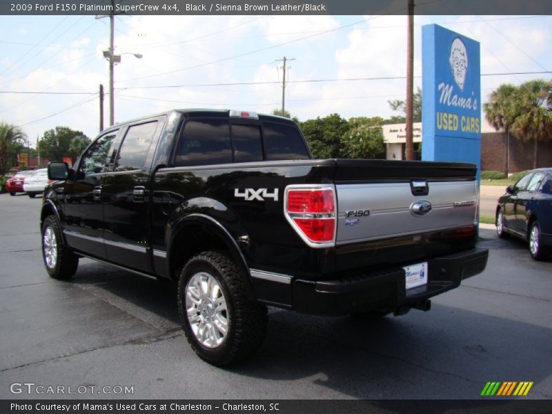 Black / Sienna Brown Leather/Black 2009 Ford F150 Platinum SuperCrew 4x4