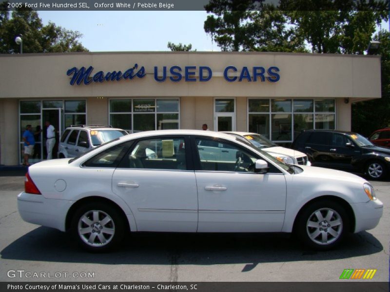 Oxford White / Pebble Beige 2005 Ford Five Hundred SEL