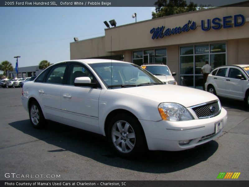 Oxford White / Pebble Beige 2005 Ford Five Hundred SEL