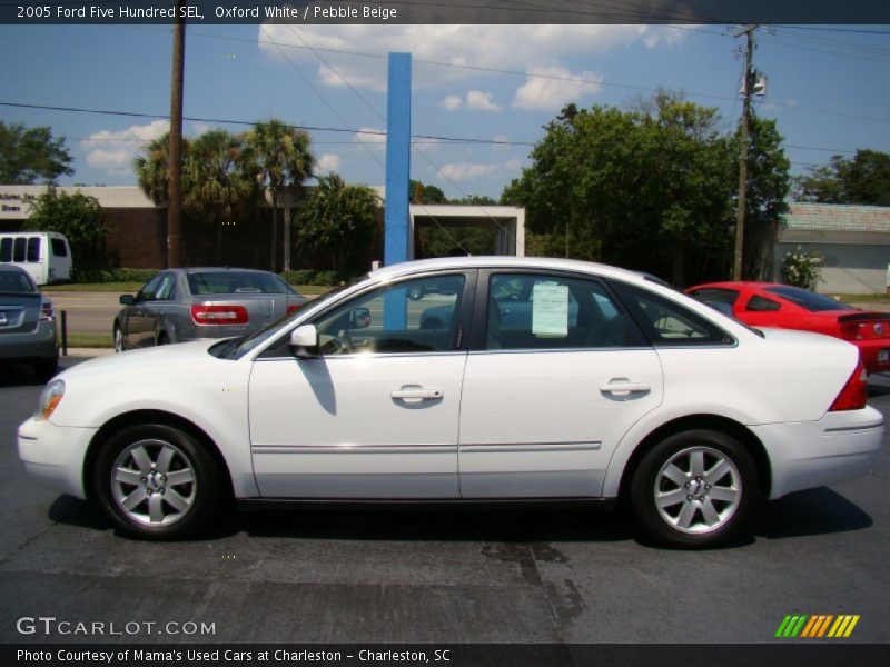 Oxford White / Pebble Beige 2005 Ford Five Hundred SEL
