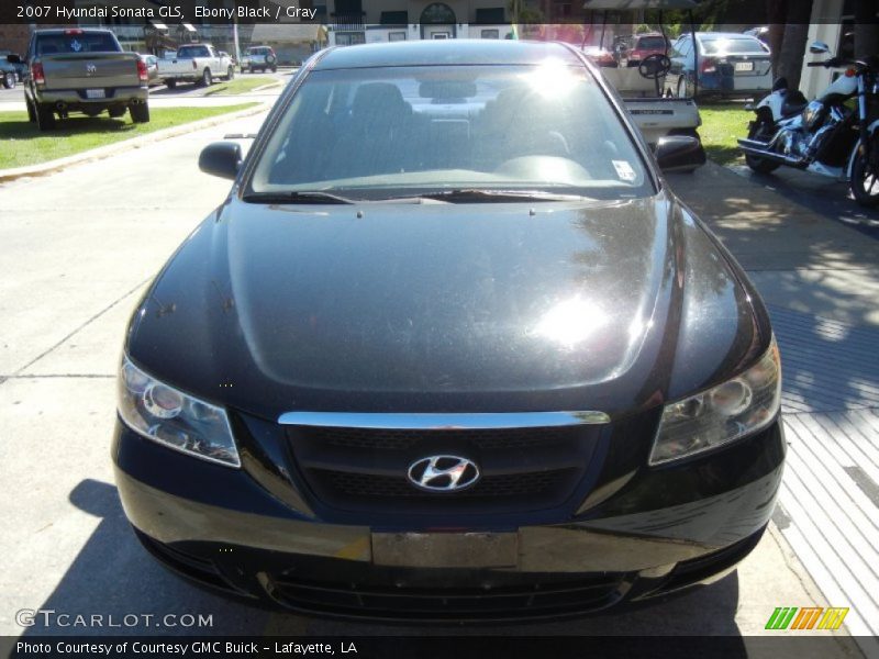 Ebony Black / Gray 2007 Hyundai Sonata GLS
