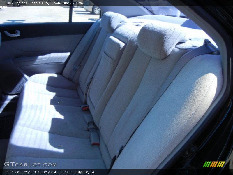 Ebony Black / Gray 2007 Hyundai Sonata GLS