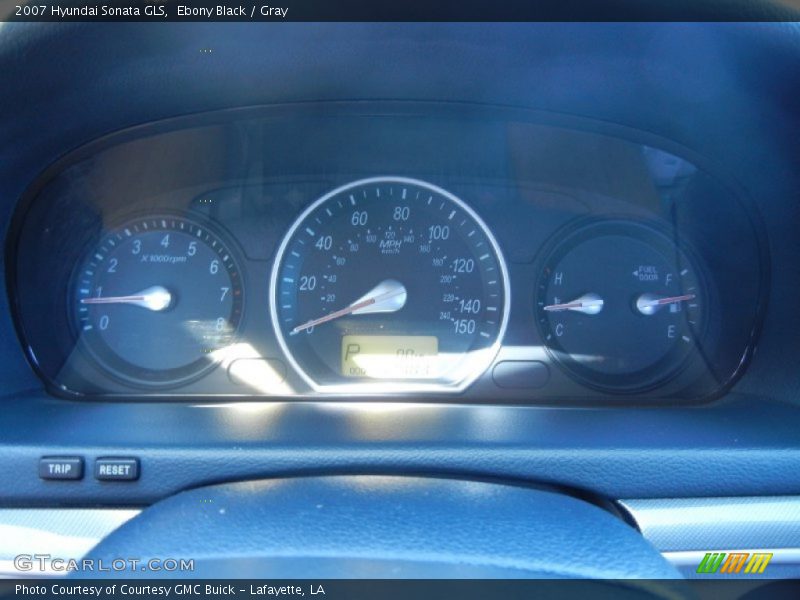 Ebony Black / Gray 2007 Hyundai Sonata GLS