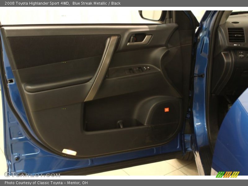 Blue Streak Metallic / Black 2008 Toyota Highlander Sport 4WD