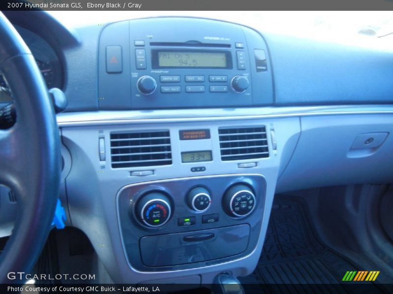 Ebony Black / Gray 2007 Hyundai Sonata GLS