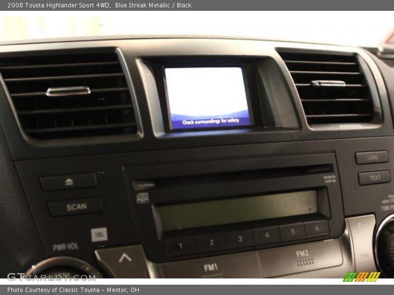 Blue Streak Metallic / Black 2008 Toyota Highlander Sport 4WD