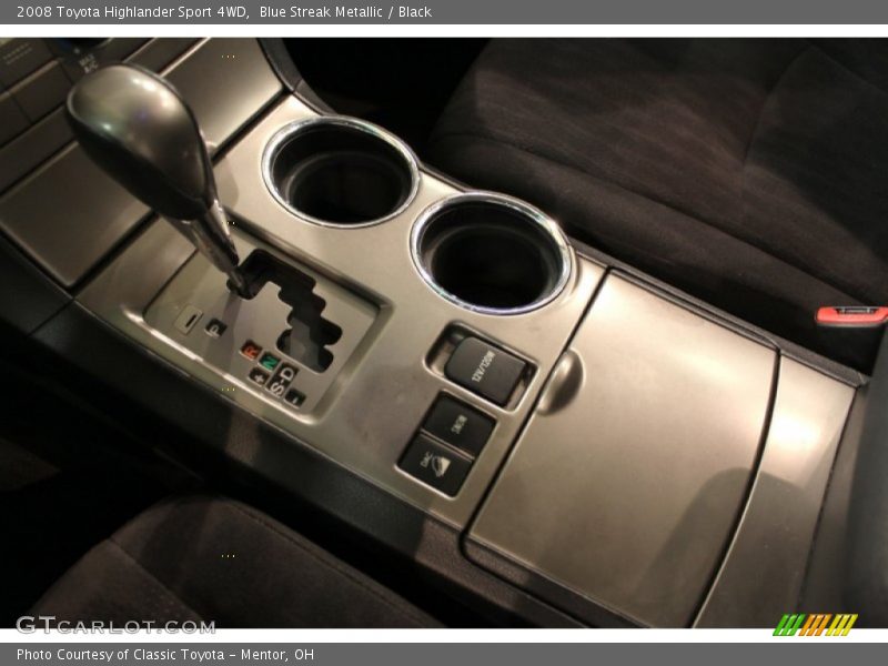 Blue Streak Metallic / Black 2008 Toyota Highlander Sport 4WD