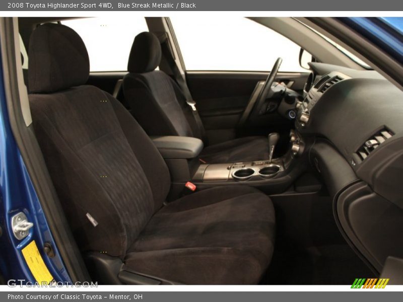 Blue Streak Metallic / Black 2008 Toyota Highlander Sport 4WD