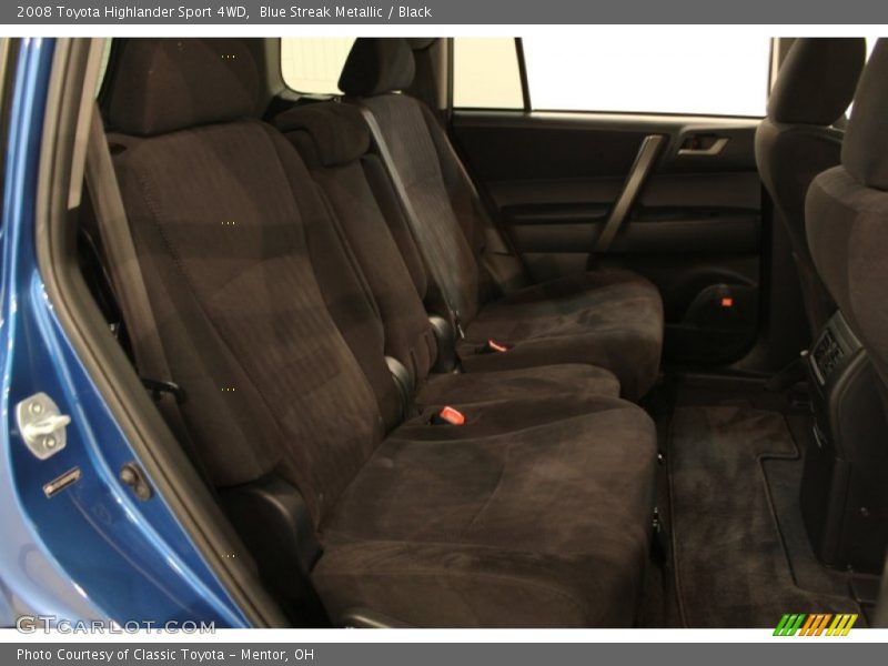 Blue Streak Metallic / Black 2008 Toyota Highlander Sport 4WD
