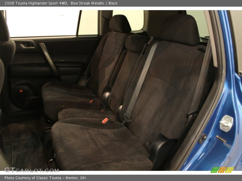 Blue Streak Metallic / Black 2008 Toyota Highlander Sport 4WD