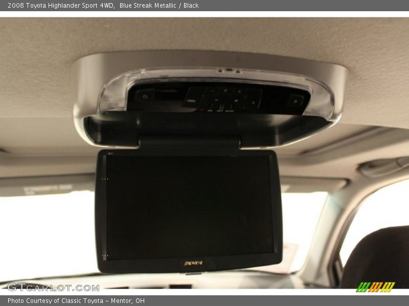 Blue Streak Metallic / Black 2008 Toyota Highlander Sport 4WD