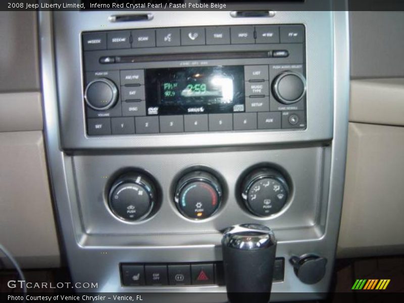 Inferno Red Crystal Pearl / Pastel Pebble Beige 2008 Jeep Liberty Limited