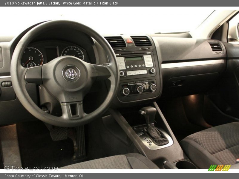 White Gold Metallic / Titan Black 2010 Volkswagen Jetta S Sedan