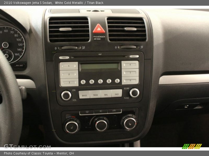 White Gold Metallic / Titan Black 2010 Volkswagen Jetta S Sedan