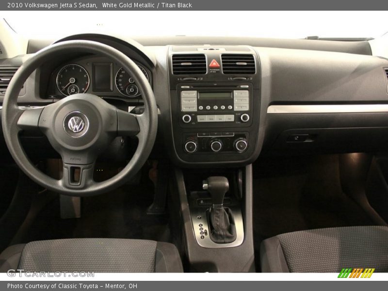 White Gold Metallic / Titan Black 2010 Volkswagen Jetta S Sedan